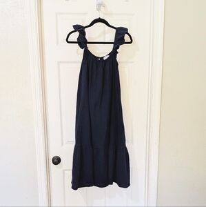 PLUME Navy Maxi Skirt